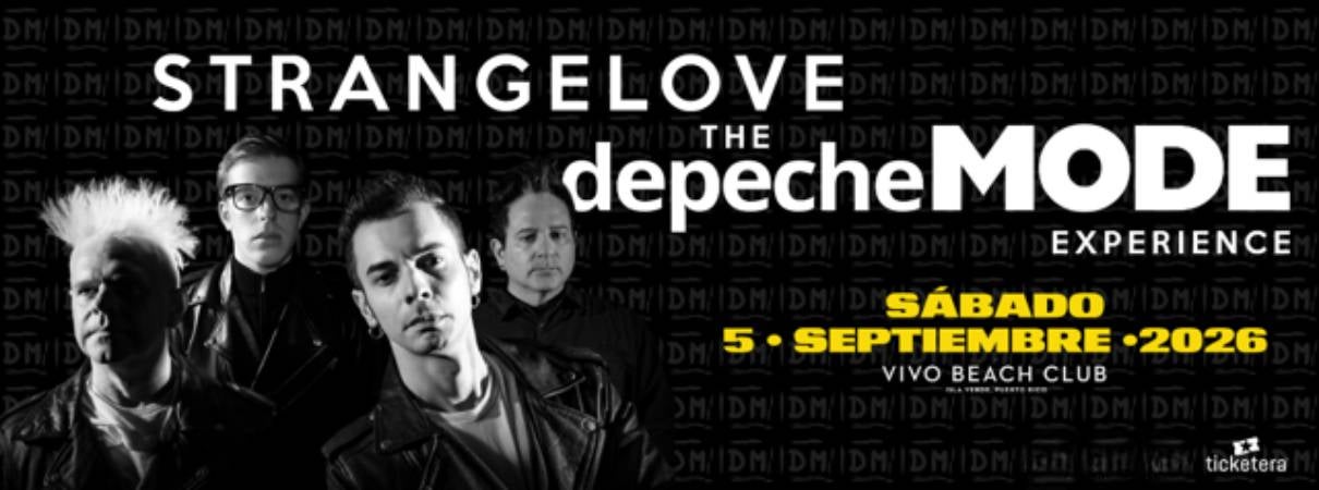 Ticketera artwork for Strangelove The Depeche Mode Experience at Vivo Beach Club